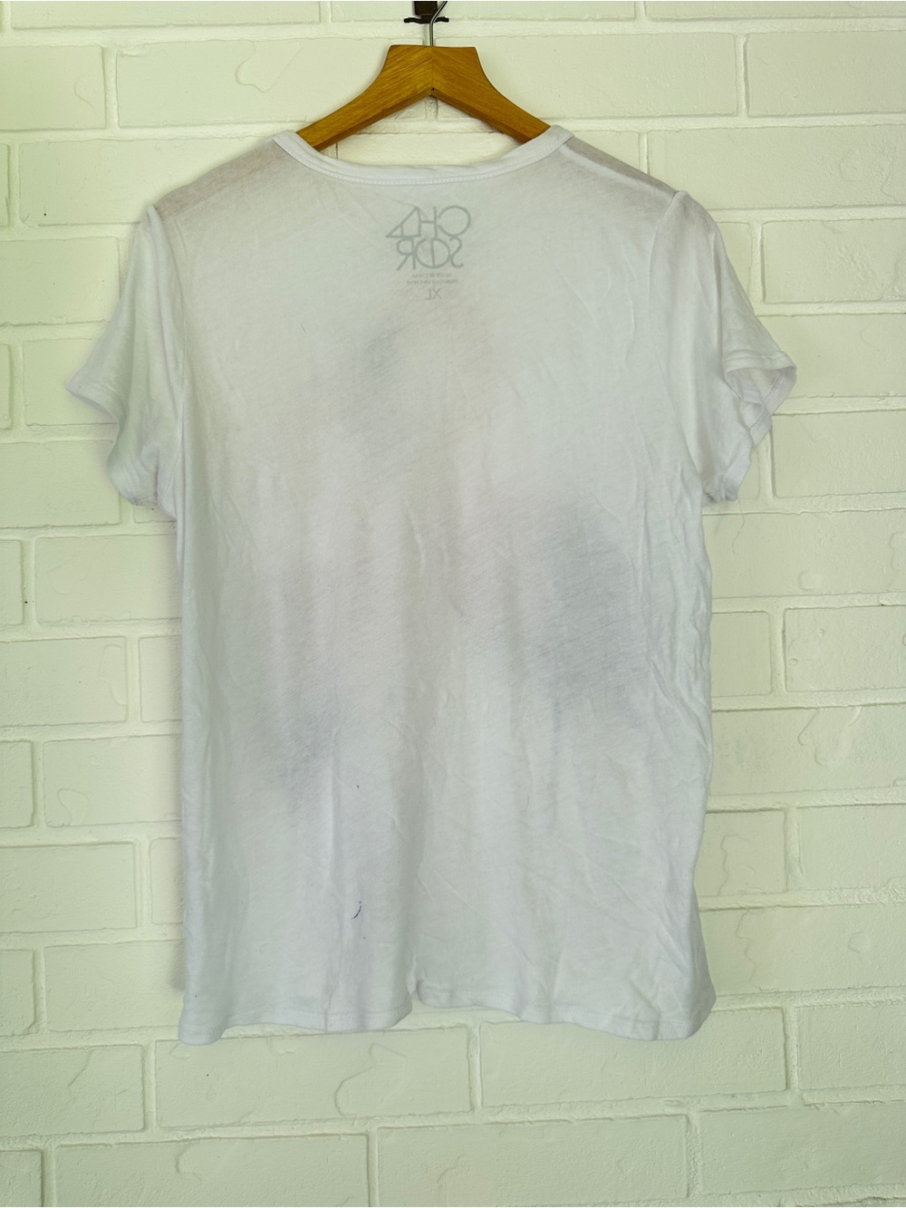 Chaser 100% Cotton White Tee with Pink Flamingo Graphic XL - Picture 4 of 10